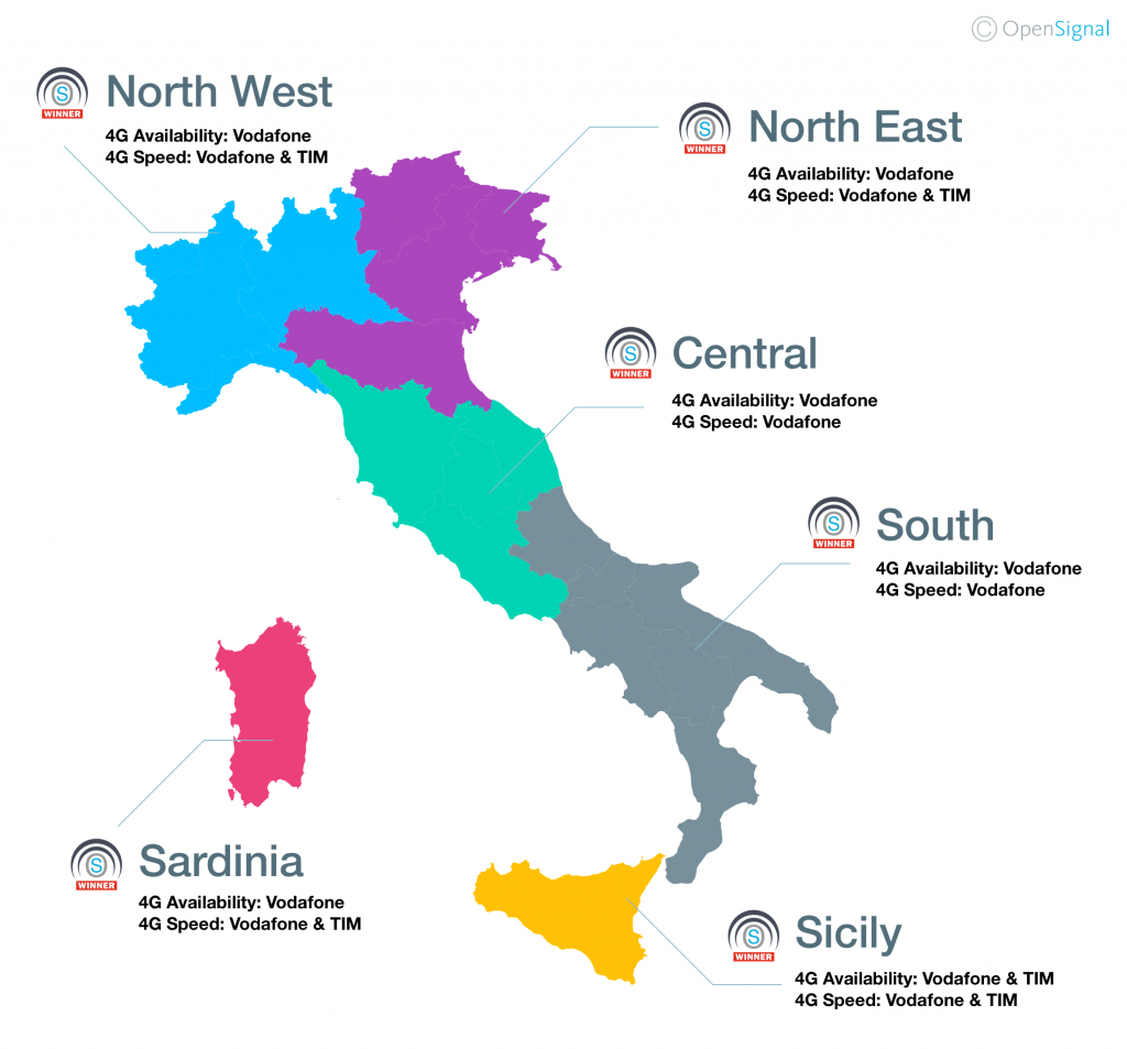 Italy regions map