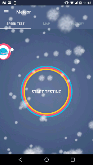 Gif of snowflakes with more side to side movement